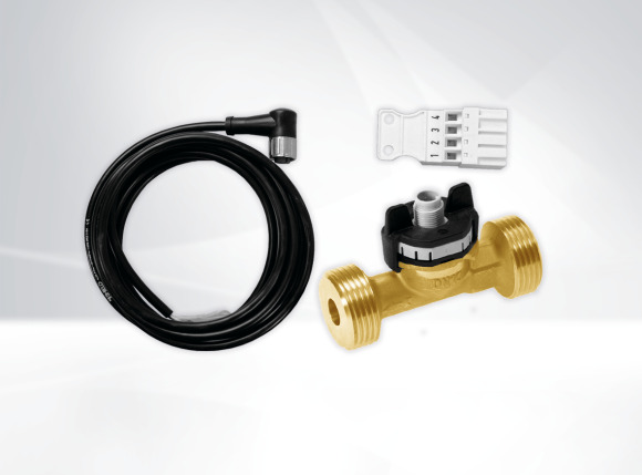 Flow rate sensor set brass 2.0 - 380 l/min